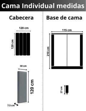 Cama modern Luxury Vixy Oxford con luz LED para joven Wall Furniture Paneling de tela