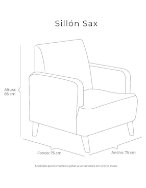 Sillón Dicasa Sax de madera pino