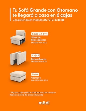 Sala modular Adapti Modi Sofa de poliéster