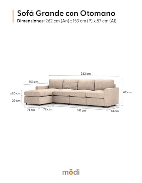 Sala modular Adapti Modi Sofa de poliéster