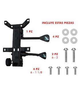 Silla Mindejal de plástico y metal