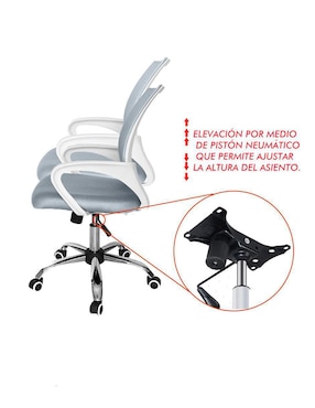 Silla Mindejal de plástico y metal