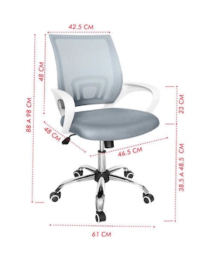 Silla Mindejal de plástico y metal