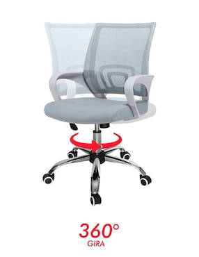 Silla Mindejal de plástico y metal