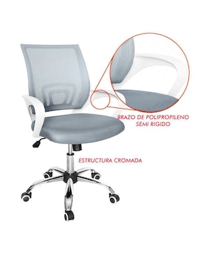 Silla Mindejal de plástico y metal