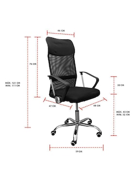 Silla Mindejal de metal