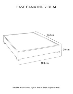 Base para cama Dicasa de madera pino