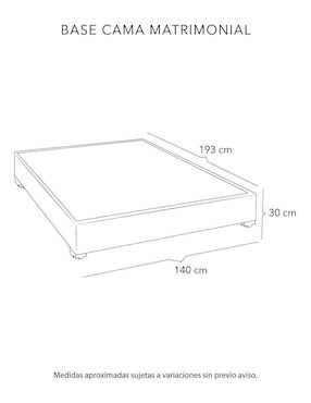 Base para cama Dicasa de madera pino