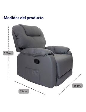 Sillón masaje Eke Life Home Mlm de vinipiel