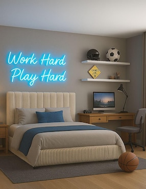 Cama Moder Luxury Vixy Ivory con luz LED ambiental y patrones de cabecera de 30 cm Wall Furniture Paneling de tela