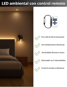 Cama Moder Luxury Imperio Plus con luz LED ambiental y patrones de cabecera de 30 cm Wall Furniture Paneling de tela