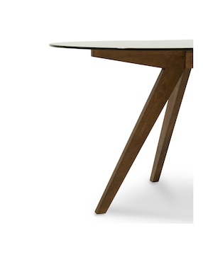 Mesa de comedor armable Tou Tamarindo de vidrio