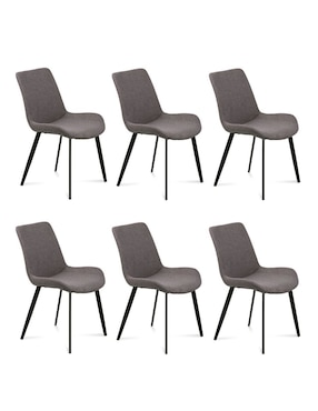 Juego de sillas 6 piezas Gok Tamarindo