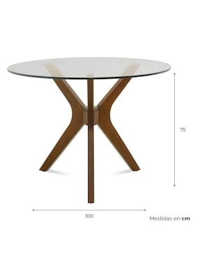 Mesa de comedor armable Owe Tamarindo