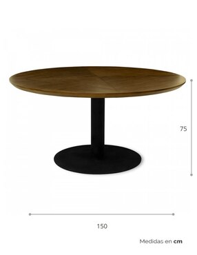 Mesa de comedor armable Lya Tamarindo