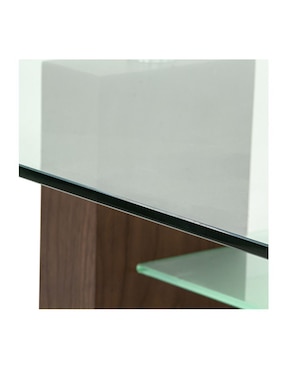 Mesa de comedor armable Avek Tamarindo de vidrio
