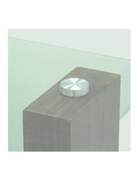 Mesa de comedor armable Avek Tamarindo de vidrio