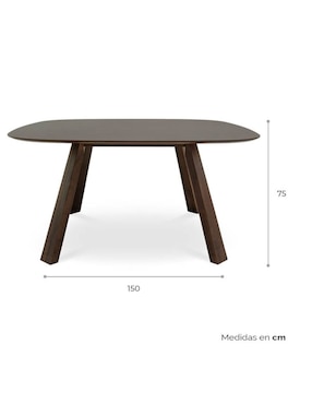Mesa de comedor armable Nae Tamarindo de madera