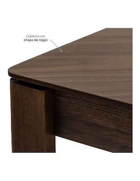 Mesa de comedor armable Biot Tamarindo de madera