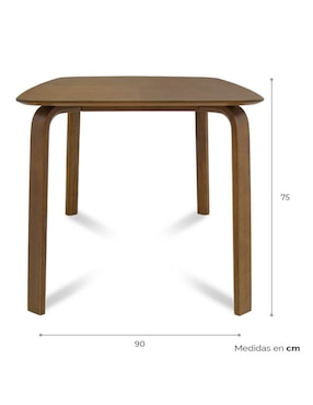 Mesa de comedor armable Roxu Tamarindo de madera