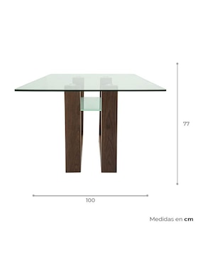 Mesa de comedor armable Avek Tamarindo
