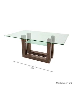 Mesa de comedor armable Avek Tamarindo