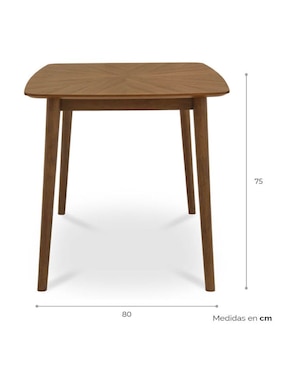 Mesa de comedor armable Moit Tamarindo