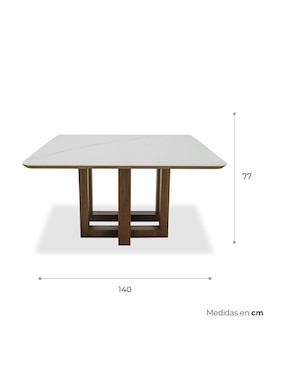Mesa de comedor armable Apik Tamarindo de madera