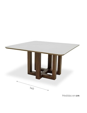 Mesa de comedor armable Apik Tamarindo de madera