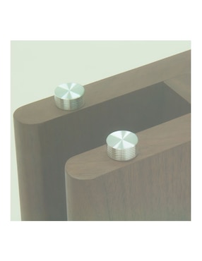 Mesa de comedor armable Ketro Tamarindo de vidrio