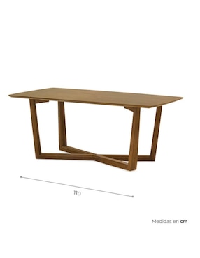 Mesa de centro armable Vime Tamarindo de madera
