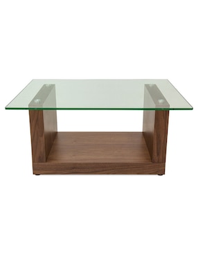 Mesa de centro armable Banik Tamarindo de vidrio