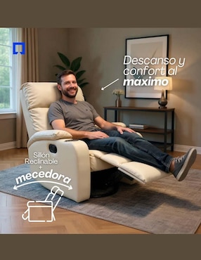 Reclinable Blue Room de vinipiel