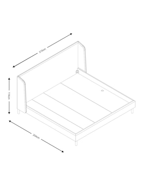 Cama Julia Dawood King size