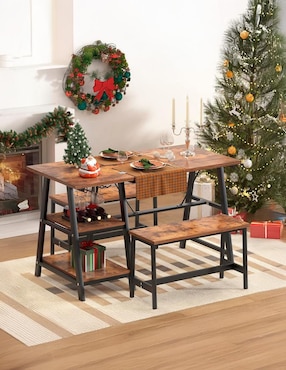 Mesa de comedor armable Dukka Bossa de mdf y melamina