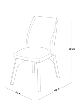 Silla Estocolmo Moblum de tela