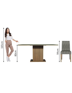 Comedor Alexis Madesa para 6 personas