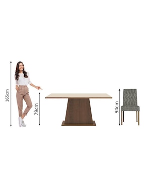 Comedor Ashley Madesa para 4 personas