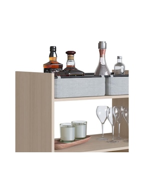 Barra bar armable Drink Hamik de MDF y madera
