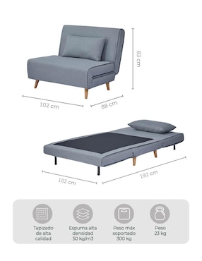 Sofá cama armable Relan