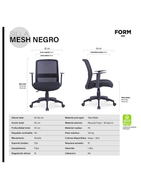Silla de escritorio Form Design