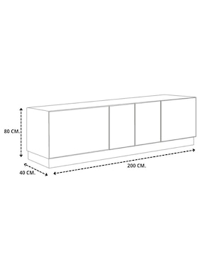 Mueble de tv armable Dubái Hogare