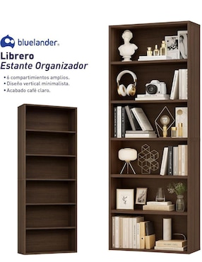 Librero Bluelander de madera