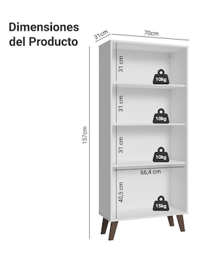 Vitrina armable Madesa de aglomerado