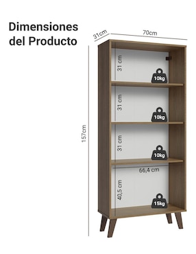 Vitrina armable Madesa de aglomerado