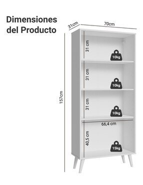 Vitrina armable Madesa de aglomerado