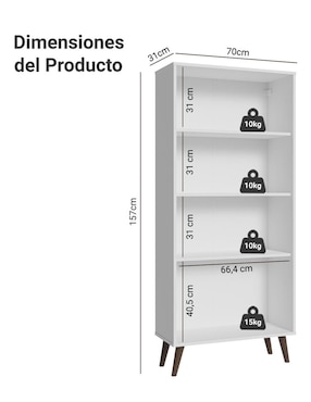 Vitrina armable Madesa de aglomerado