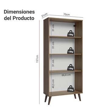 Vitrina armable Madesa de aglomerado
