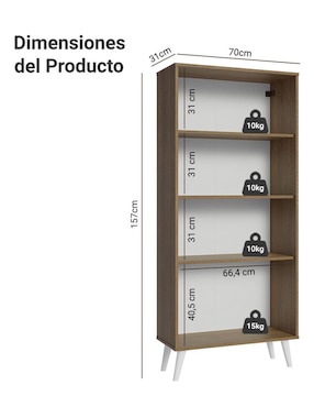 Vitrina armable Madesa de aglomerado