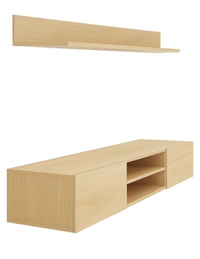 Mueble flotante para tv armable Asheville Hogare de melamina